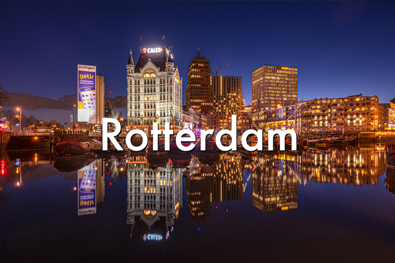 Rotterdam Oude Haven in de avond